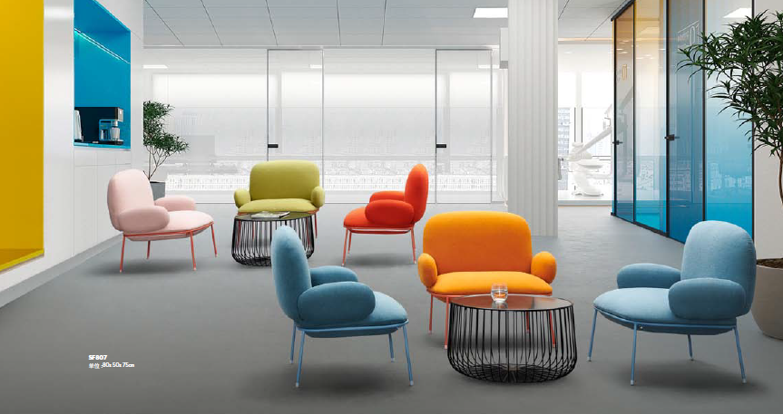 办公布艺沙发款式效果图 办公布艺沙发款式效果图