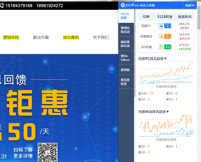 SEO 数据分析浏览器插件推荐-5118站长工具箱 SEO 数据分析浏览器插件推荐-5118站长工具箱